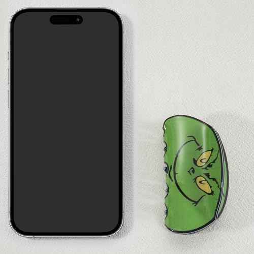 3Pcs Christmas Hair Claw Clips Set for Women, Large Green Holiday Acrylic Clamp Strong Hold Hair Barrette Clips for Christmas Hair Accessories