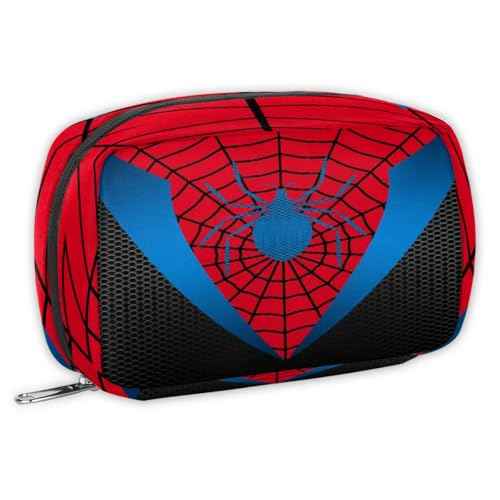 Kids Toiletry Bag for Boys, Cute Small Red Spider Web Wash Bag for Teens Waterproof Cosmetic Weekender Bag Toddler Traveling Toiletries