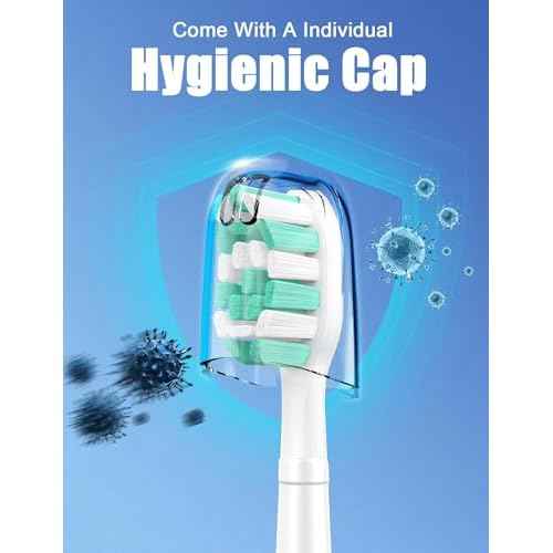 FutulkyUS Toothbrush Replacement Heads for Philips Sonicare C1 C2 ProtectiveClean 4100 5100 Electric Toothbrush Head 1 2 Series Plaque Control Snap-on, 10 Pack