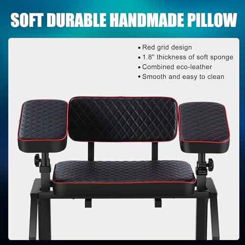 Poarmeey Tattoo Arm Rest Combo Tattoo Chair for Artist Two Large Tattoo Arm Rest Stand with Adjustable High Angle XXL Tattoo Chair with Backrest for Tattoo Studio
