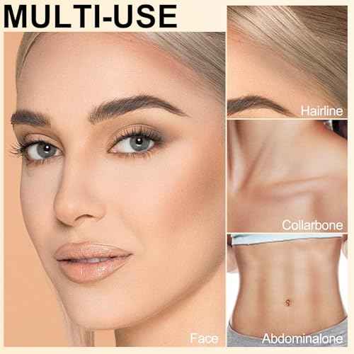 Erinde Cool Toned Contour Stick for Fair Skin, Large Capacity Grey Brown Cream Contour Makeup Stick, Smooth Blendable Matte Bronzer, Waterproof & Long Lasting Face Shaping Nose Contouring Sticks