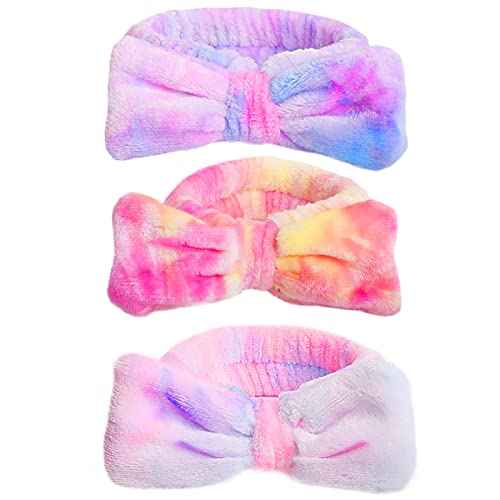 WSYUB Spa Headband,Makeup&Skincare Headbands,Headband for Washing Face,Teen Girls Fuzzy Hair Bands for Women