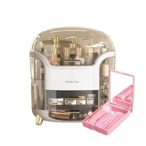 1 Pc Makeup Organizer, Bathroom Countertop comes with a makeup brush case that includes a small mirror, Skin Care, Perfume Organizer for Women, Cosmetic