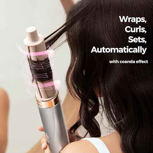 5 in 1 Air Wrap Hair Styler with Automatic Curling & Drying Features Lightweight High-Speed Hair Dryer Airwrap with Negative Ion Technology for Frizz Control & Long Lasting Styles AirEdge A3