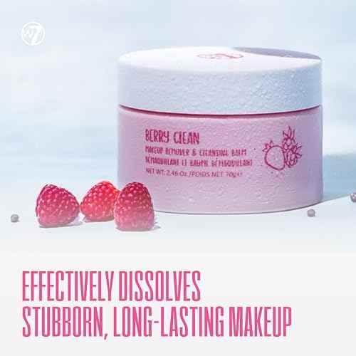 W7 Berry Clean Makeup Remover & Cleansing Balm ? Melt Away Makeup & Say Hello to a Berry Fresh Glow! Hydrating, Gentle & Packed with Skin Loving Goodness