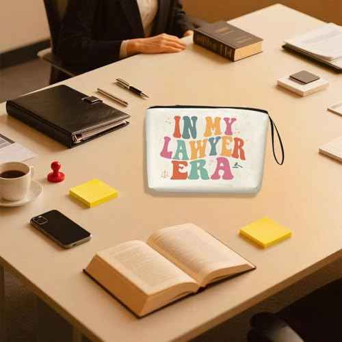Lawyer Gifts for Women Retro Attorney Gift IN MY LAWYER ERA Zipper Bag for Law Student Attorney to be Graduation Gift Birthday Christmas Gifts for Sister Friends Singer Inspired Merch