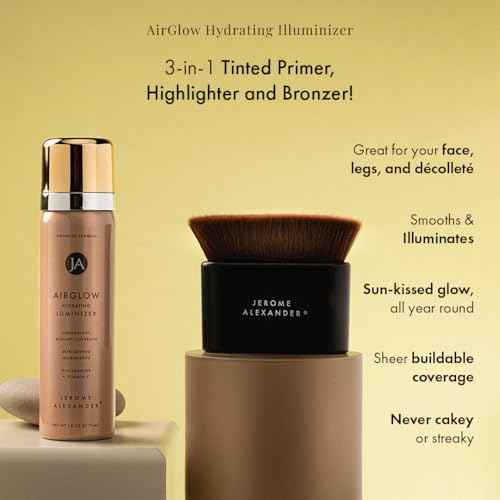 Jerome Alexander MagicMinerals AirGlow Tinted Highlighting Night Mist, Illuminating Airbrush Tinted Moisturizer Spray | Champagne