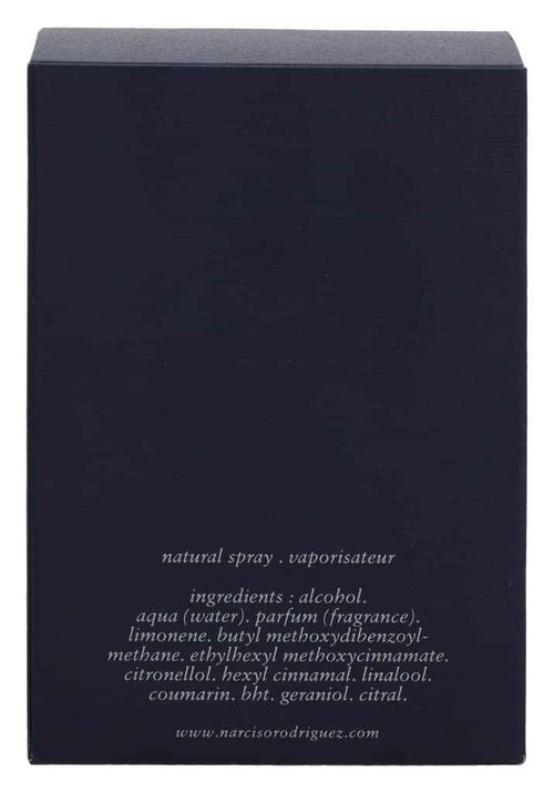 Narciso Rodriguez Him Bleu Noir Eau de Toilette Spray for Men, 3.3 Ounce