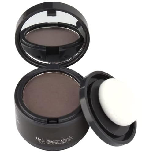 gowwim Hairline Powder(Dark Brown) Hair Root Dye, Instantly Hair Color Shadow Cover Gray Hair Root, Hair Touch-Up, Thin Hair Powder 4 g