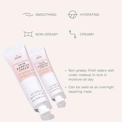 Jouer Skin Barrier Cream - Skin Barrier Repair Moisturizer - Hydrating Hyaluronic Acid DD Cream - Wrinkle Cream - Anti Aging Night Face Cream with Alpha Lipoic Acid and Coq10-2 oz