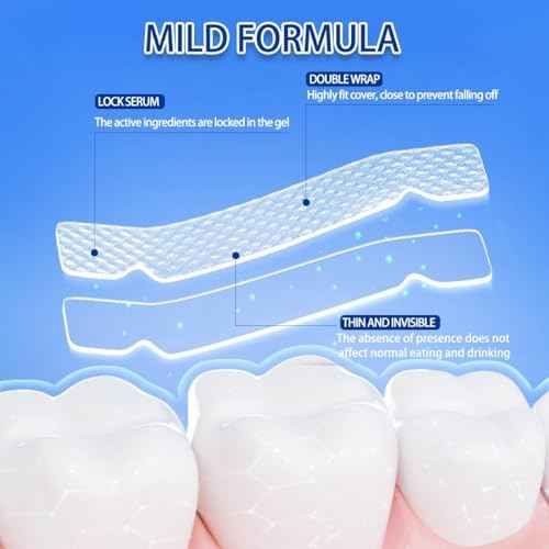 9D Sensitive Teeth Whitening Strips- Professional Enamel-Safe Formula, Fast Stain Removal for Coffee Drinkers & Smokers, Sensitivity-Free Whitening Kit-14Pairs (28Strips)