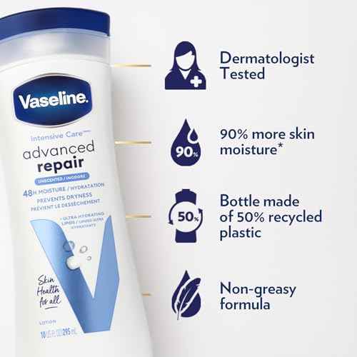 Vaseline Intensive Care Advanced Repair Fragrance Free Body Lotion 2-Pack 10 oz each