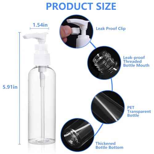 14 Pack Travel Bottles for Toiletries - TSA Approved Leak-Proof Squeezable Containers for Shampoo, Conditioner, Lotion, and Body Wash - Convenient and Practical Travel Accessories