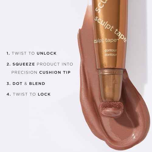 tarte sculpt tape contour ? Lightweight Cream Bronzer with Shea Butter for Blendable, Buildable Contour & Natural Looking Sculpted Glow, Vegan & Cruelty Free