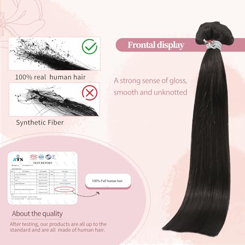 HUAYI Dark Brown Clip in Hair Extensions Real Human Hair 120G Remy Human Hair Clip in Extensions Soft Silky Straight for Women 7pcs 16clips 20 Inch Brown Hair Extensions