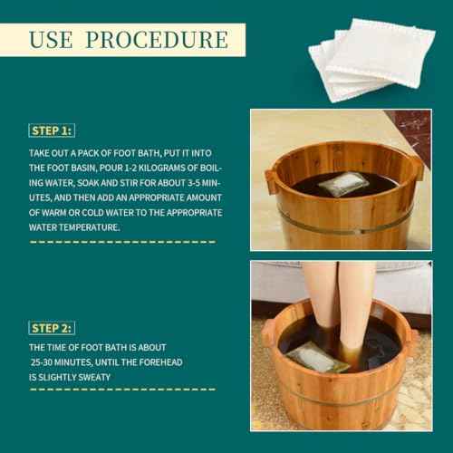 30 Bags Herbal Foot Soak with Mugwort & Ginger, Relaxing Foot Bath for Daily Wellness, 900g Natural Plant-Based Formula, øÜÊÅ?øÐ