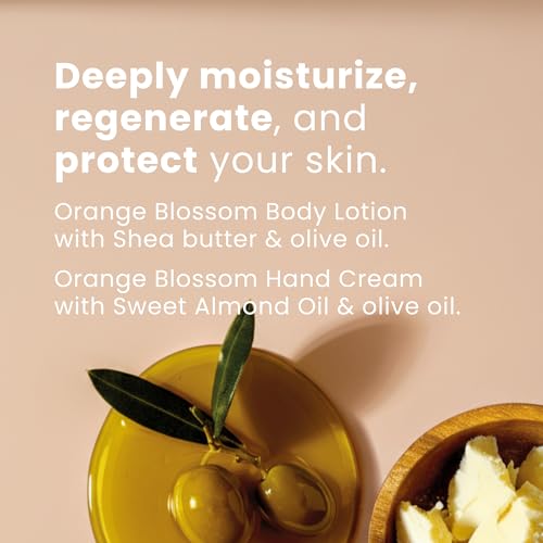 Panier des Sens Body Lotion, Moisturizer - Made in France 97% natural - 8.45 Floz/250 ml (Orange Blossom Set)