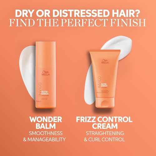 Wella Professionals Invigo Nutri-Enrich Shampoo & Conditioner Set, Deep Moisturizing, For Dry & Damaged Hair, Liter Sizes
