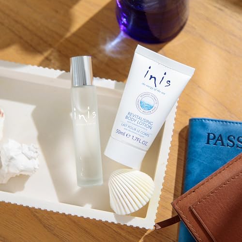 Inis the Energy of the Sea Cologne & Body Lotion Sampler Set - Travel Size Toiletries for Women and Men - Unisex Ocean Fresh Fragrance