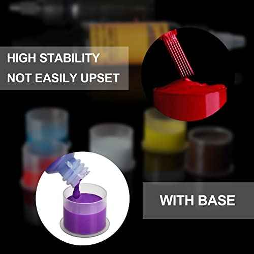WZPB Tattoo Ink Caps - 300pcs Ink Cups with Base White #11 Small Pigment Caps for Tattoo Permanent Makeup Container Cap