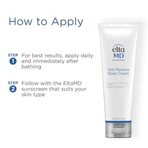 EltaMD Skin Restore Body Cream, Fragrance-Free Lotion for Women with Hyaluronic Acid and Niacinamide, Body Moisturizer, 8 oz Tube