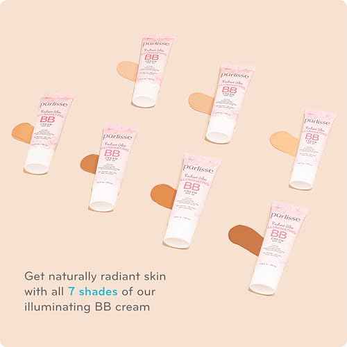 p?rlisse Radiant Glow Illuminating BB Cream with SPF 30 - Glow BB Cream Enriched with Goji & Hawthorn Berry for Dewy Skin - Helps to Improve Skin Texture & Radiance - Light Medium (1.4 oz)