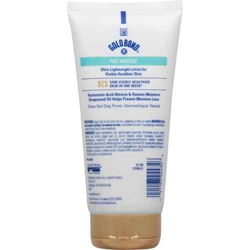 Gold Bond Pure Moisture Lotion, 5.5 oz., Ultra-Lightweight Daily Body & Face Lotion