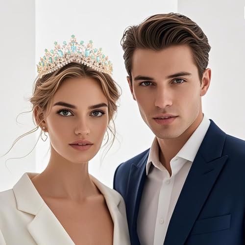 Kamirola - Queen Crown and Tiara Princess Crown for Women and Girls Crystal Headbands for Bridal, Wedding Gothic Halloween Costumes for Women Prom Christmas Halloween Birthday Prom Pageant Party£¨TR23£©