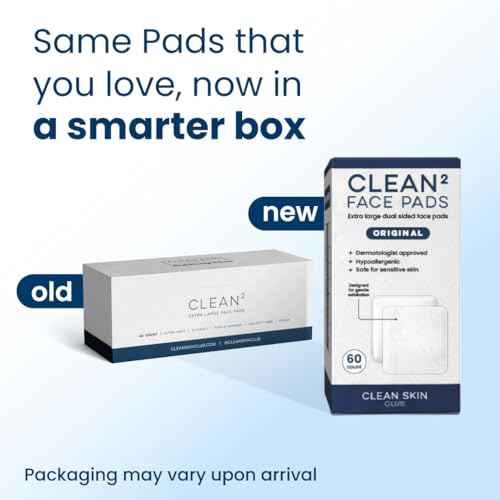 Clean Skin Club Clean©÷ Pads 2.0 [New & Improved Edges] Guaranteed Not to Shed & Tear Face Pads, Unique Triple Layers, Textured & Ultra Soft Side, Organic Disposable Cotton, Pair with Makeup Remover