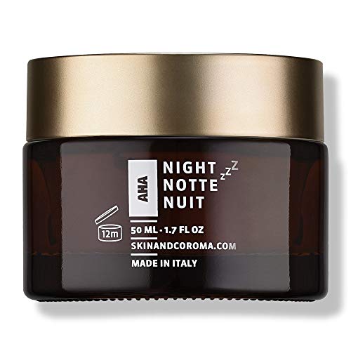 SKIN&CO Truffle Therapy Dream Cream, 1.7 FL OZ, AHA Night Cream, Acid Fruit Complex, Radiance Boosting Creme, Alcohol Free, GMO Free, Vegan, Organic Farming, Black Winter Truffle Extract