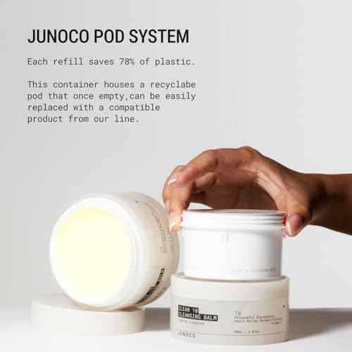 JUNO & Co. JADE Clean10 Cleansing Balm - Effortlessly Removes Makeup & SPF - 2.87oz Makeup Remover Balm Refill