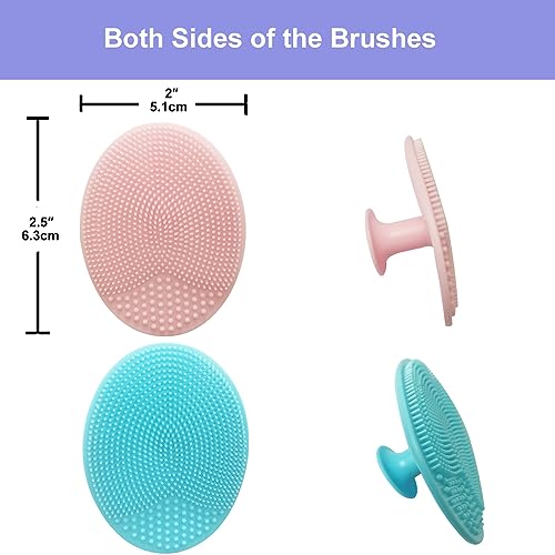 9-in-1 Face Scrubber Face Cleaning Brushes Super Soft Silicone Cleanser Brush and Facial Cleansing Massager Brush Face Cleansing Brush Set