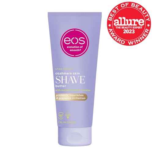 eos Cashmere Skin Collection Shave Butter- Vanilla Cashmere Scented, Non-Foaming eos Shaving Cream, 7 fl oz