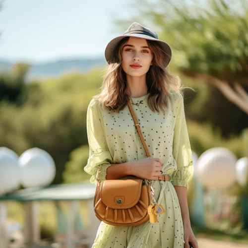 5 PCS Lipstick Holder Keychain PU Leather Potable Chapstick Holder with Mirror Soft Lip-Balm Holder Travel Storage Case, Lipstick Pouch, Mini for Chapstick Perfume Fingernail Polish