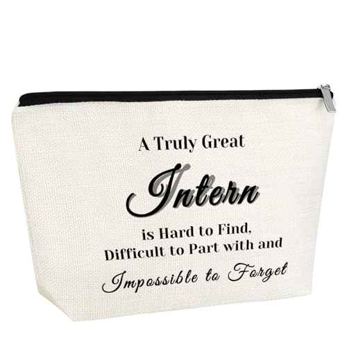 Intern Gift Coworker Leaving Gift for Women Intern Makeup Bag Thank You Appreciation Gift for Employee Cosmetic Bag Nurse Practitioner Gift Travel Pouch Christmas Thanksgiving Gift