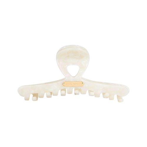 EVITA PERONI Extra Large Hair Clips for Women with Strong Grip Suitable for Oversized hairstyles, Hair Claw Full Clip and Half Clip - White