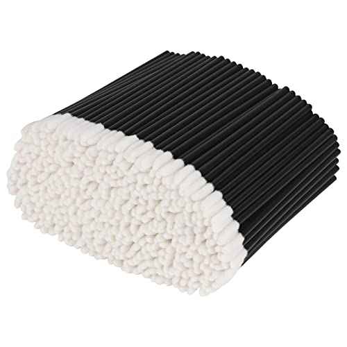 500PCS Lip Wands Applicators Disposable - Vaincre Lip Brush, Lipstick Lint Free Brush Makeup Gloss Wands, Makeup Applicator Beauty Tool Kits Black