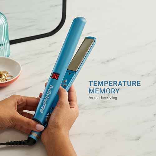Nano Titanium Flat Iron Hair Straightener, Digital Flat Iron for Pro Salon Results, Styling Tool for All Hair Types