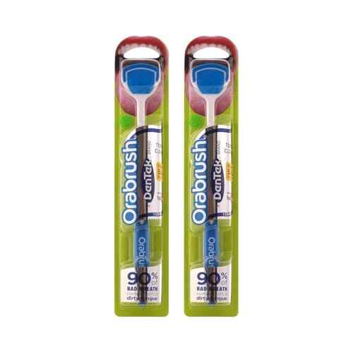 Dentek Orabrush Tongue Cleaner (Colors May Vary) Pack of 2