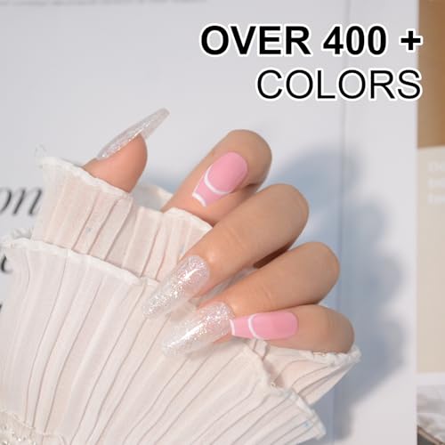 Glitter White Dip Powder, 1OZ Pro Nail Dip Powder for French Manicure Nail Starter & Professional Home DIY Salon Use Party Festival Gift Keep Long-lasting Dip Nails