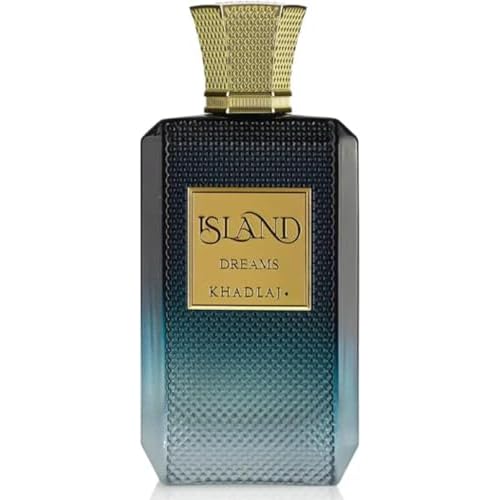 Khadlaj Island Dreams ? Fruity, Floral, Woody, Musky ? Extrait de Parfum Long-Lasting Fragrance for Unisex, 3.4 Ounce