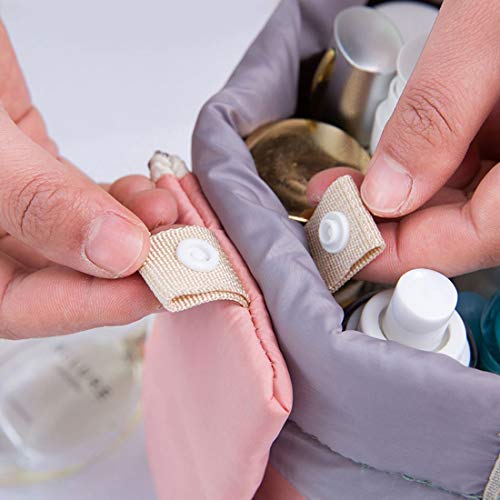 INVODA Drawstring Cosmetic Bag 8PCS Travel Makeup Bag for Women Toiletry Bag Portable Drawstring Make up Organizer Bag for Travel (8PCS)