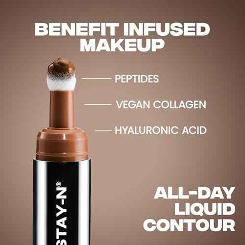 Sacheu Liquid Contour STAY-N Long Wear Cream Contour Makeup ? Long Lasting, Blendable, & Lightweight Formula ? Vegan & Cruelty-free, Giving Drama