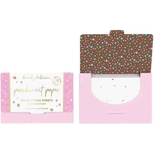 Beauty Bakerie Parchment Paper Oil Blotting Sheets for Face, Makeup Essentials for Oily Skin, Blotting Papers for Face, Oil Control Absorbing Sheets, 100 Sheets