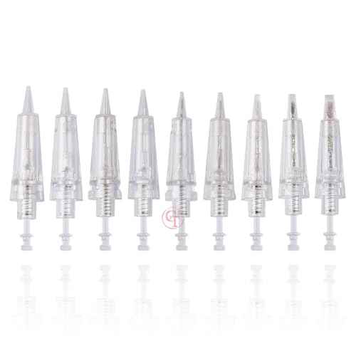 50pcs/Pack Permanent Makeup Needles Cartridge for Eyebrow Eyliner Tattoo Machine 1P 3P 5P 5F 7F for Ombre Powder Eyebrow Shading Microblading Makeup (50pcs 5F)