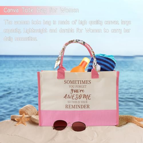 Gifts Baskets for Women, Birthday Baskets for Mom, Sister, Her, Employee, Wife, Thanksgiving Day, Christmas Gifts for Women, Care Package, Gift Sets with Canvas Tote Bag Sock Tumbler Soap Flower