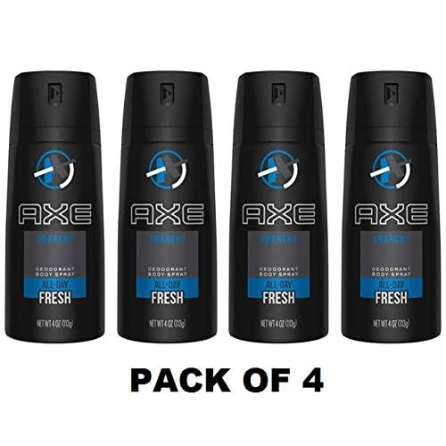 AXE Bodyspray Anarchy for Him 4 oz (Pack of 4)