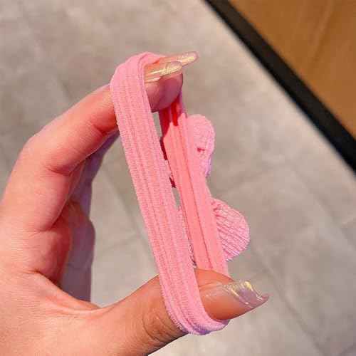 12Pcs Sweet Flower Hair Ties, Cute Bow Elastic Hair Ties Kids Hair Bands, Candy Color Ponytail Holders Hair Ropes with Bows, Kawaii Soft No Damage Hair Scrunchies for Little Girls Hair Accessories