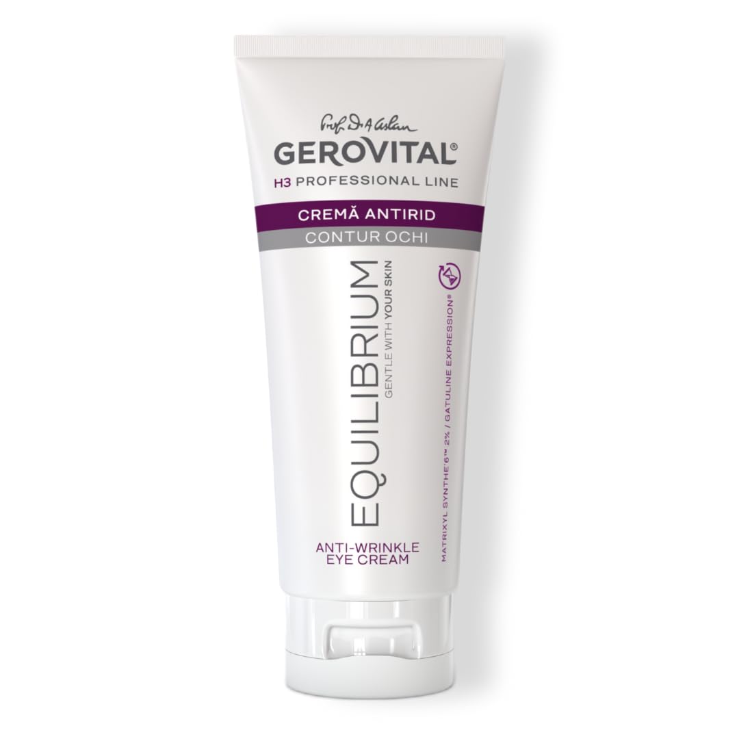 Gerovital EQUILIBRIUM Anti-Wrinkle Eye Contour Cream | Professional Cream for Eyes, 100 ml