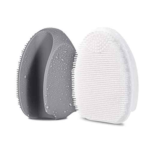 Silicone Face Scrubber,2 Pack Face Scrubber for Women Men, Manual Face Exfoliator Brushes Scrubber,Facial Cleansing Brush for Exfoliating Blackhead Remover Acne Pore Cleansing Massaging